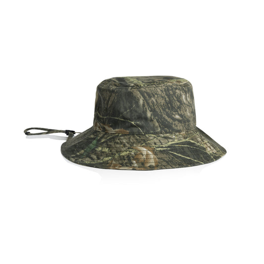 Wide Brim Camo Bucket Hat – Cap - Tree Camo