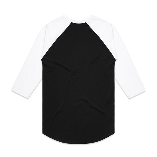 Raglan Tee – T-Shirt - BLACK/WHITE - BACK