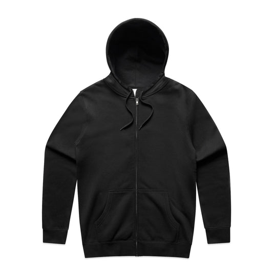 Stencil Zip Hood – Hoodie - Black
