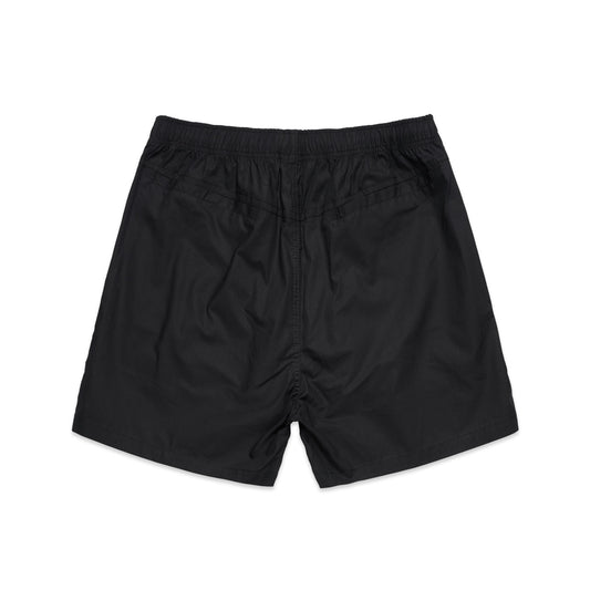 Beach Shorts 17" - BLACK - BACK