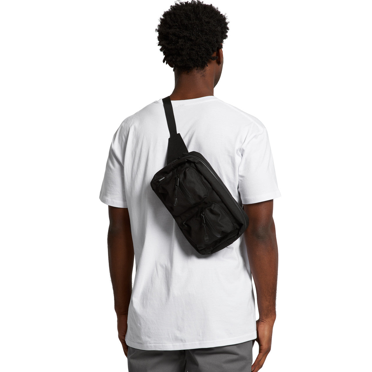 Recycled Double Waist Bag - FRONT