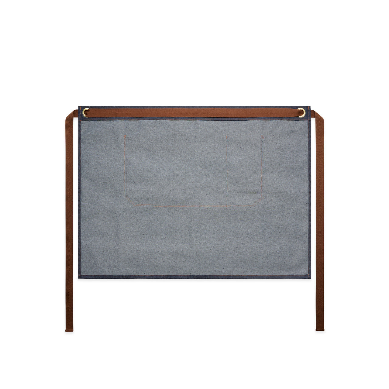 Denim Half Apron - INDIGO - BACK