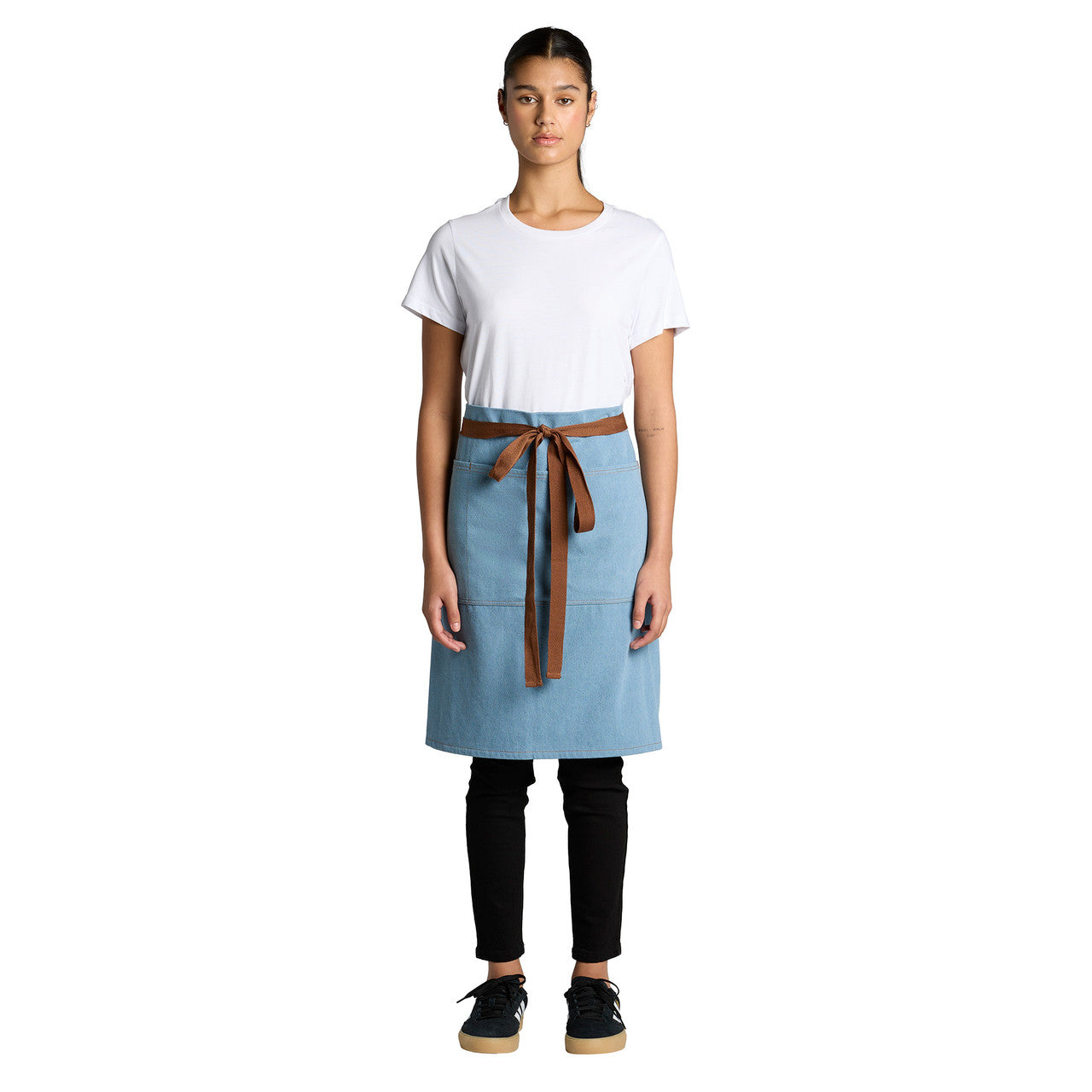Denim Half Apron - FRONT