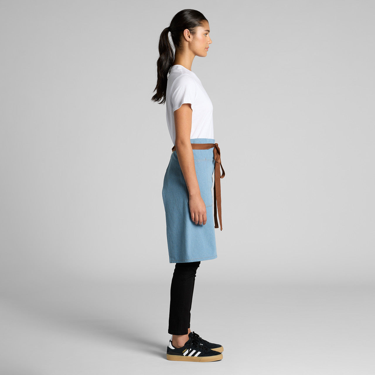 Denim Half Apron - SIDE