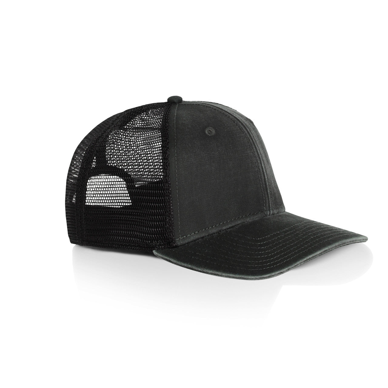 Stock Faded Trucker – Cap - FADED_BLACK - SIDE