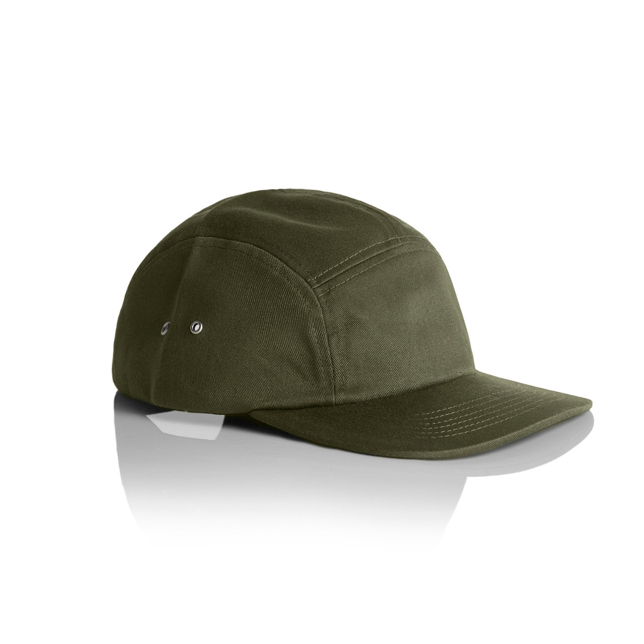 Finn Five Panel Cap - ARMY - SIDE