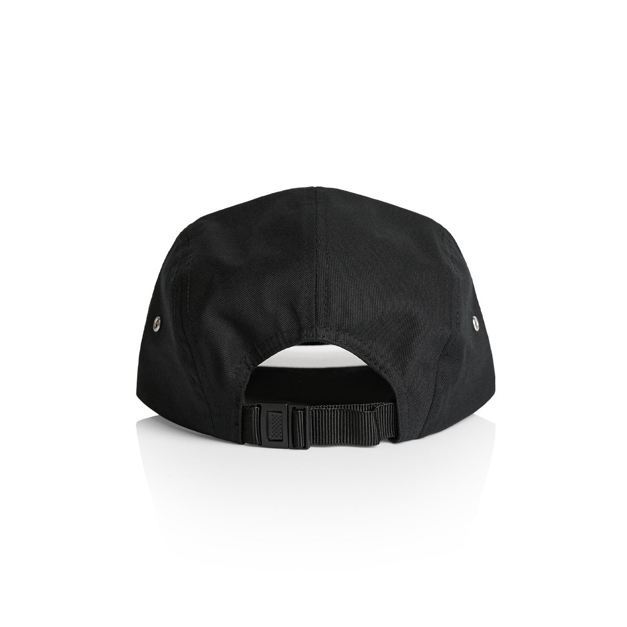 Finn Five Panel Cap - BLACK - BACK