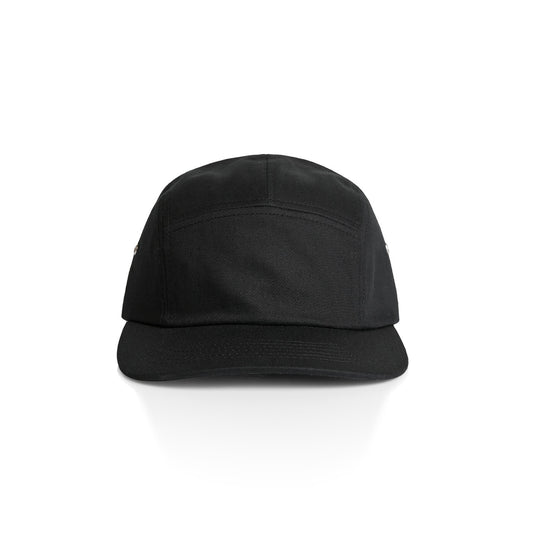 Finn Five Panel Cap - Black