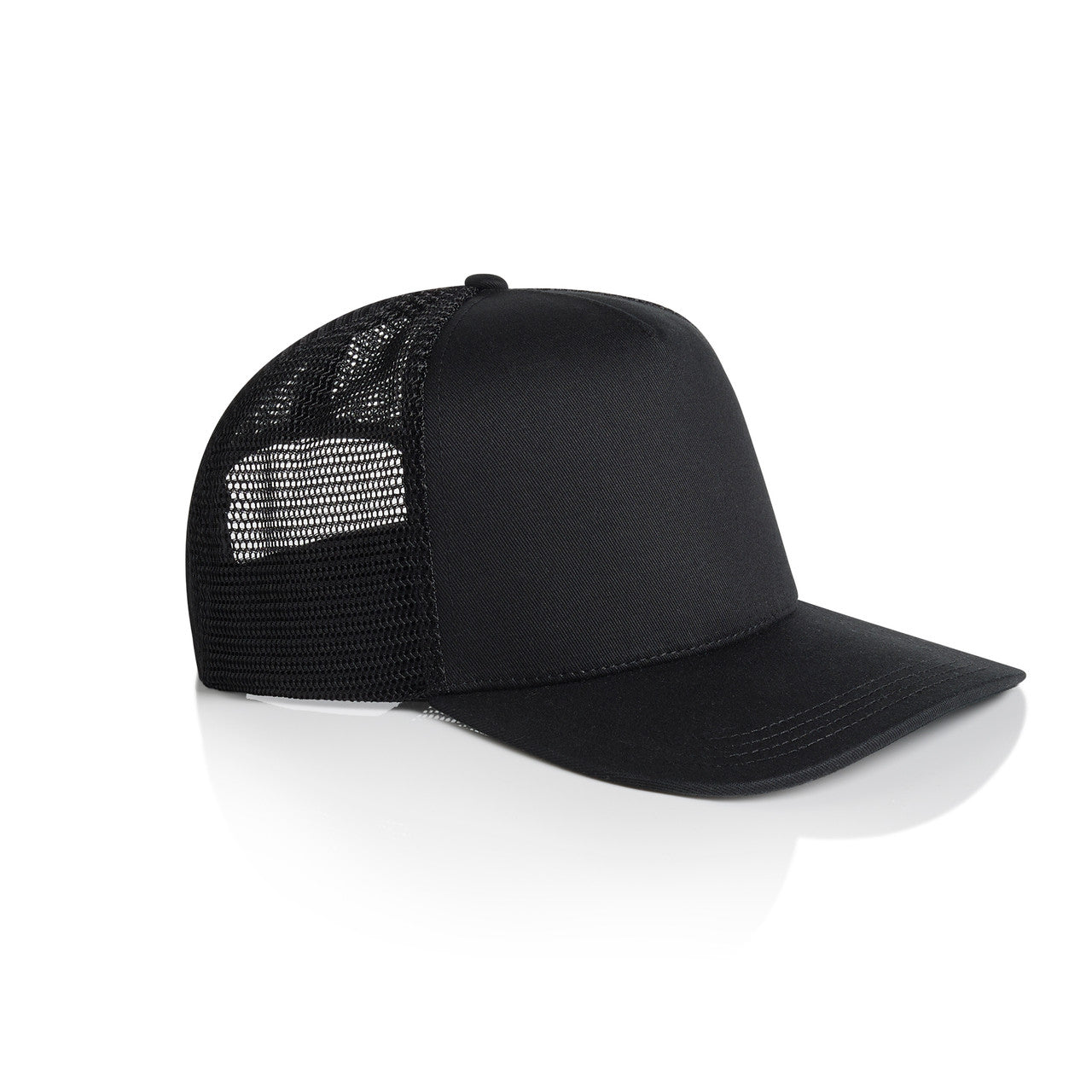 Stock Trucker Cap - BLACK - SIDE