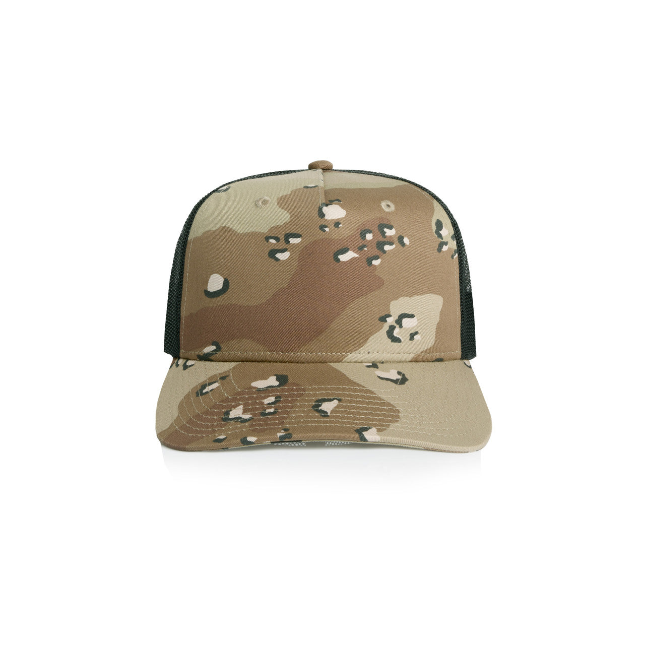 Stock Contrast Camo Trucker – Cap - Desert Camo/Black