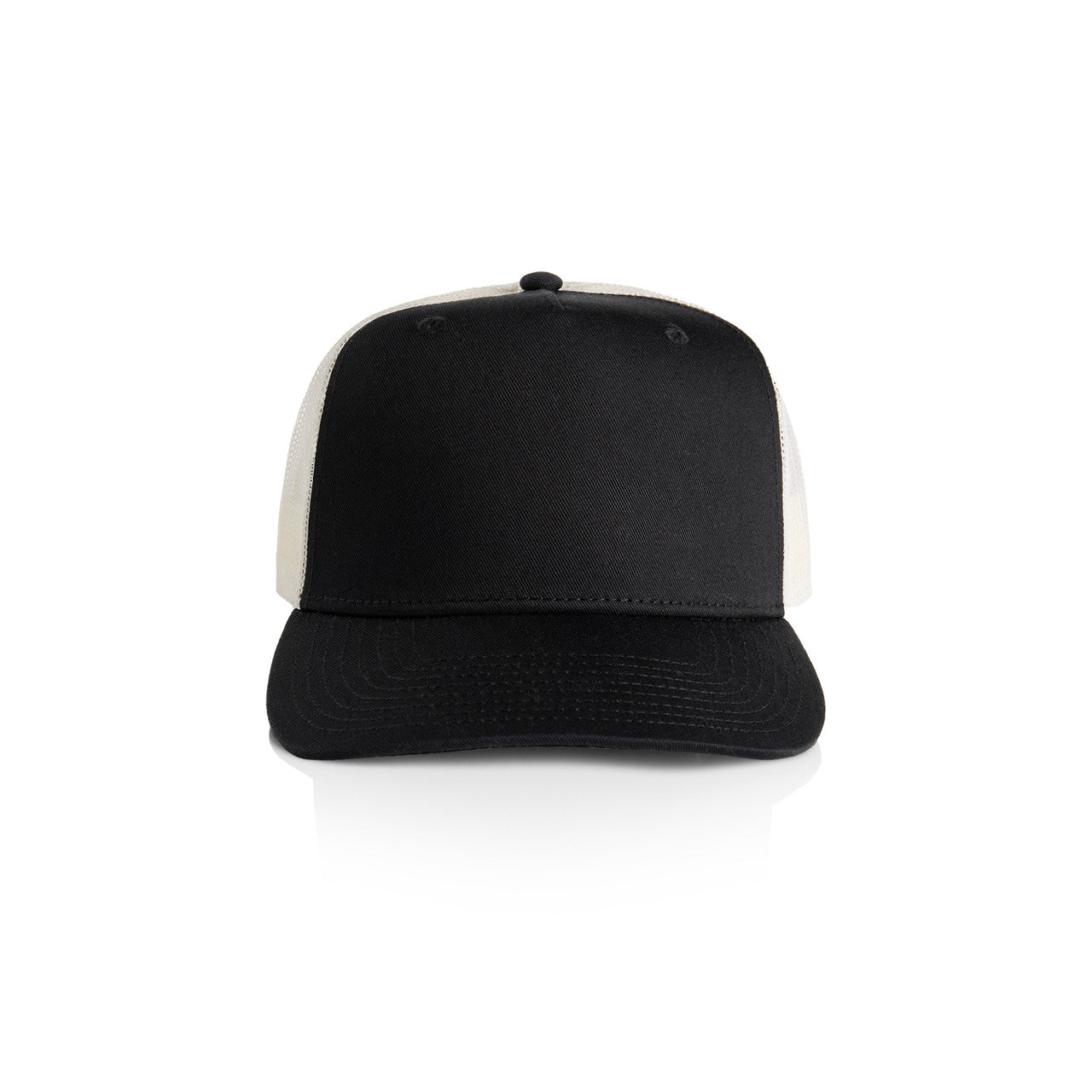 Stock Contrast Trucker – Cap - Black/Ecru