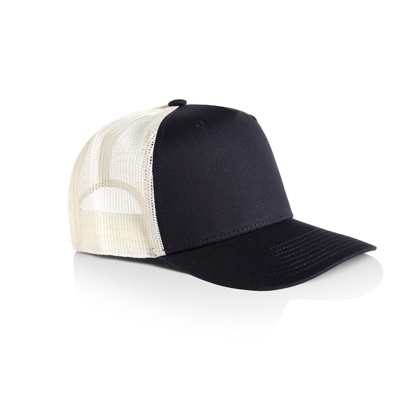 Stock Contrast Trucker – Cap - NAVY_ECRU - SIDE