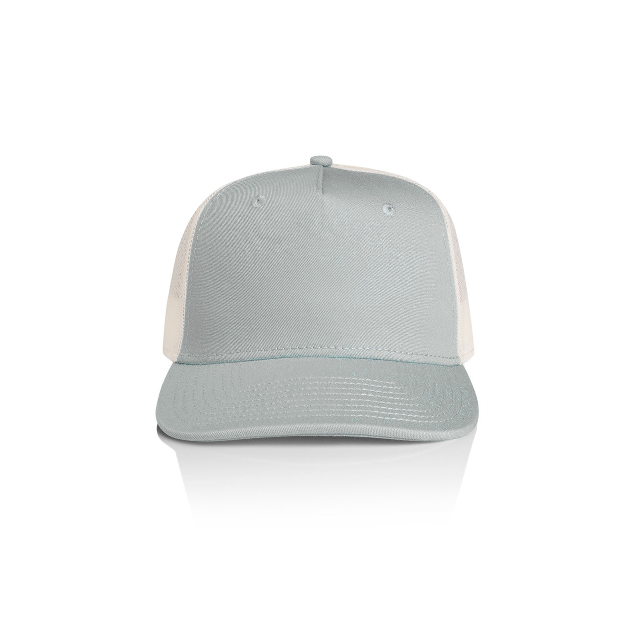 Stock Contrast Trucker – Cap - Smoke/Ecru