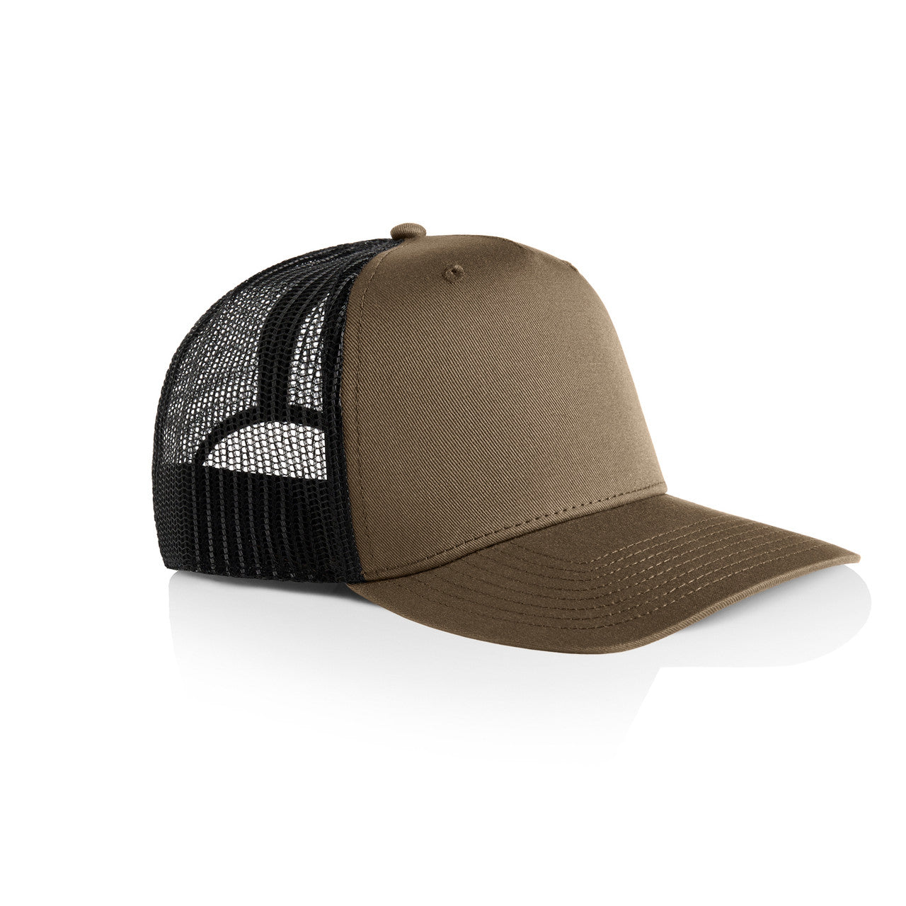Stock Contrast Trucker – Cap - Walnut/Black