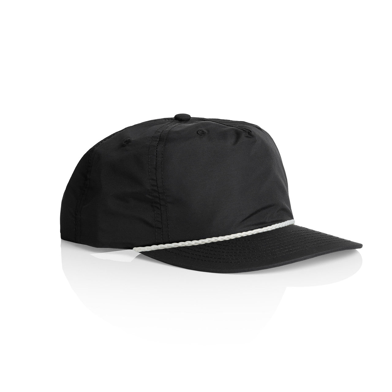 Surf Rope Cap - BLACK_WHITE - SIDE