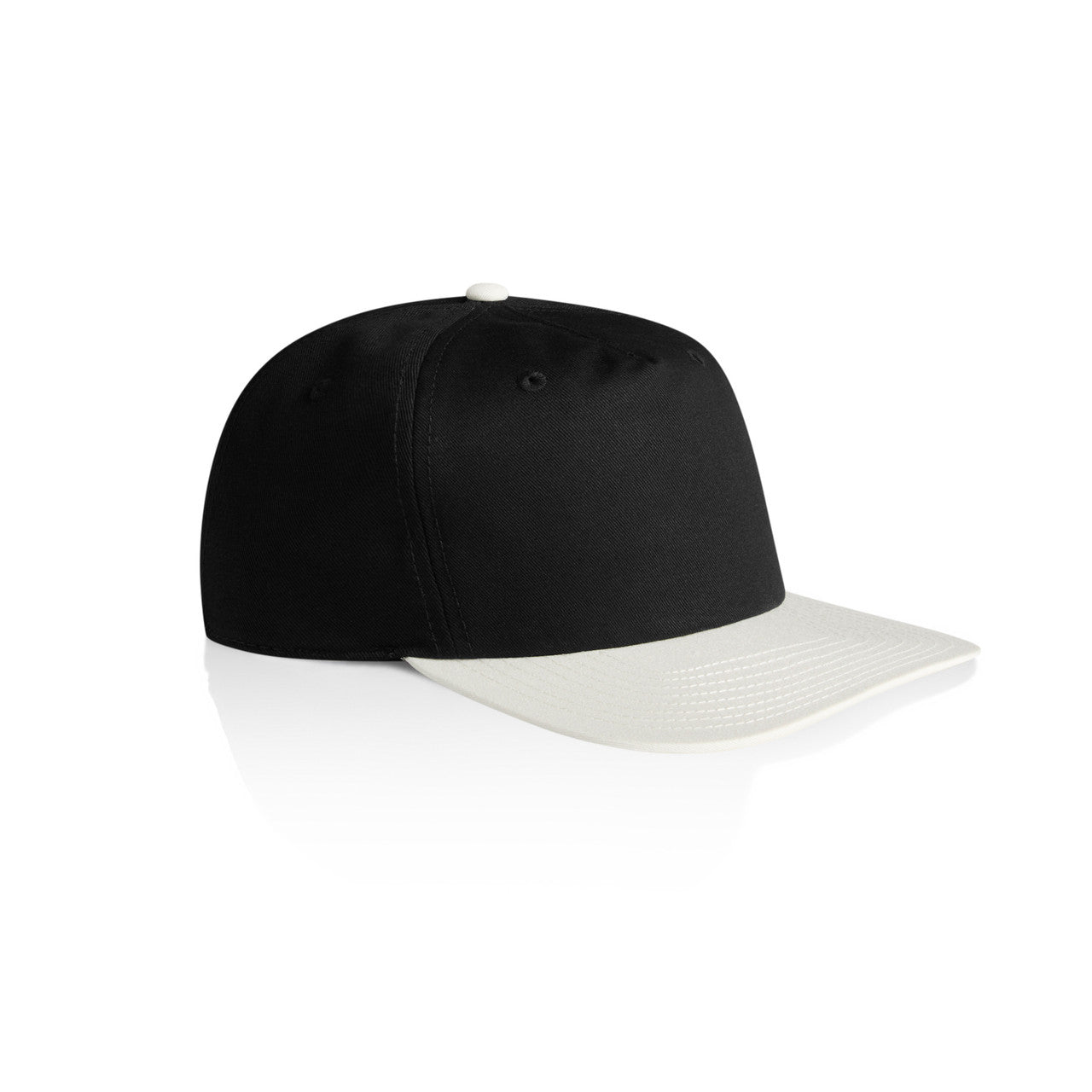 Class Two-Tone Cap - BLACK/NATURAL - SIDE