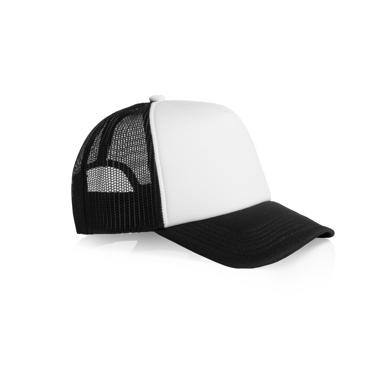 Frame Foam Two-Tone Trucker – Cap - WHITE/BLACK - SIDE