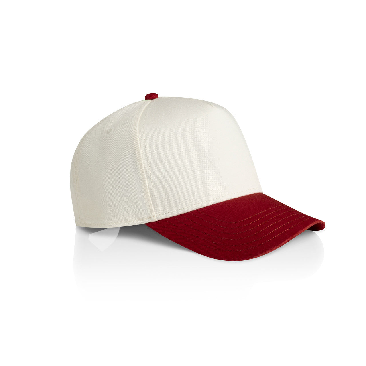 Frame Two-Tone Cap - NATURAL/CARDINAL - SIDE