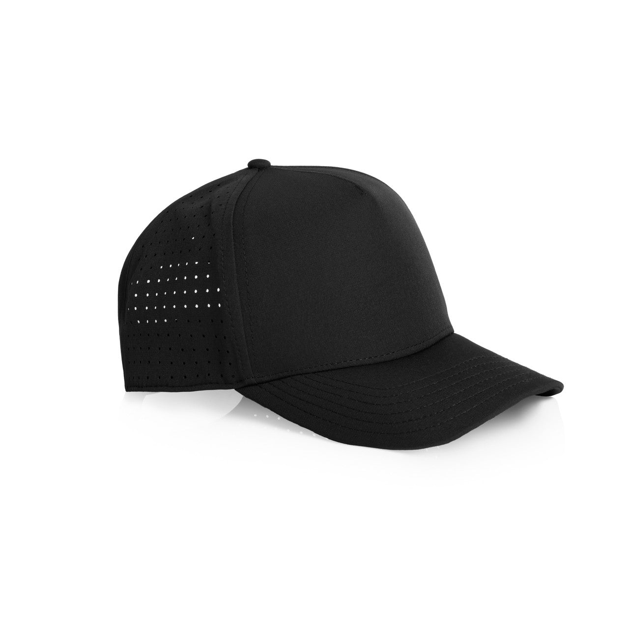 Frame Perforated Cap - BLACK - SIDE
