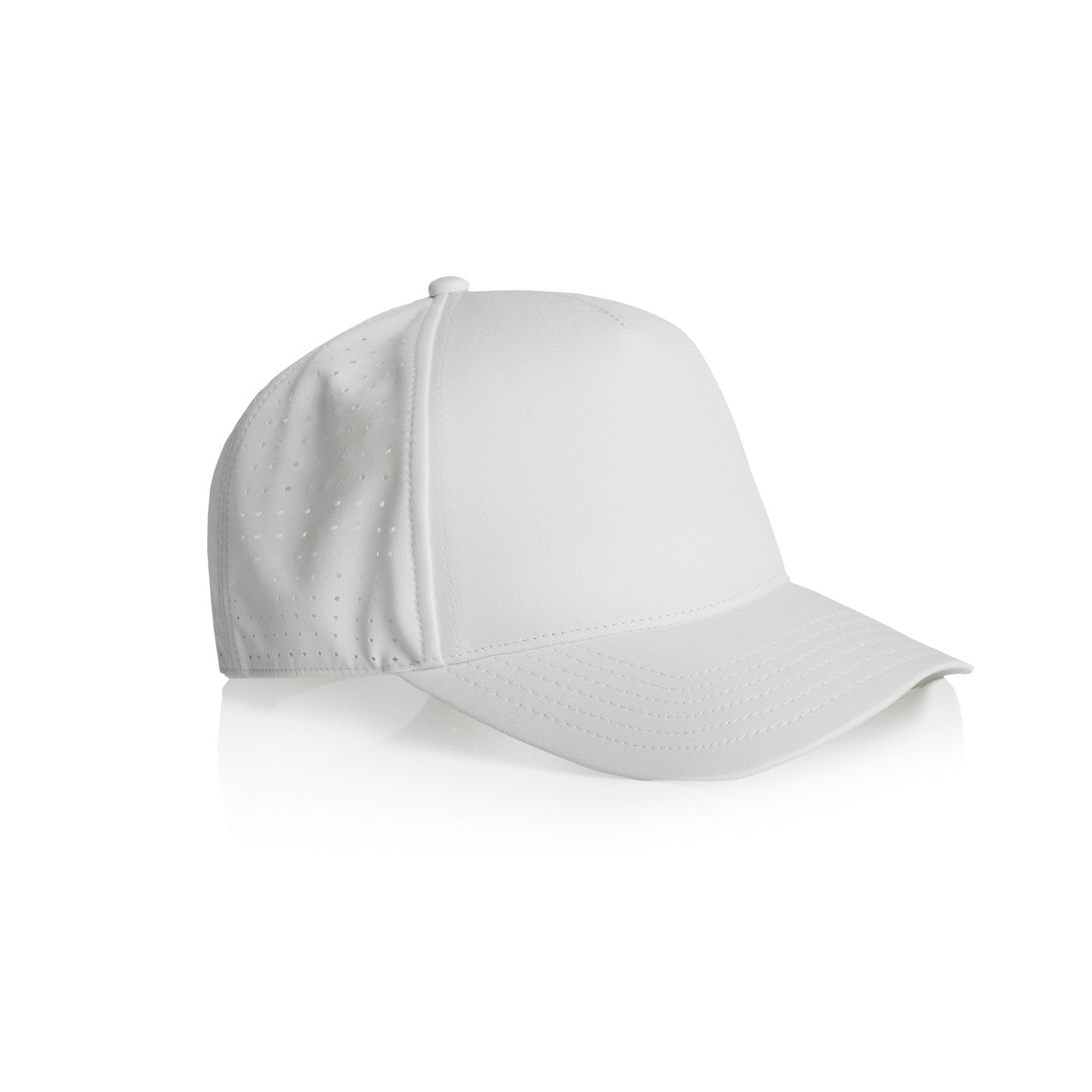 Frame Perforated Cap - WHITE - SIDE