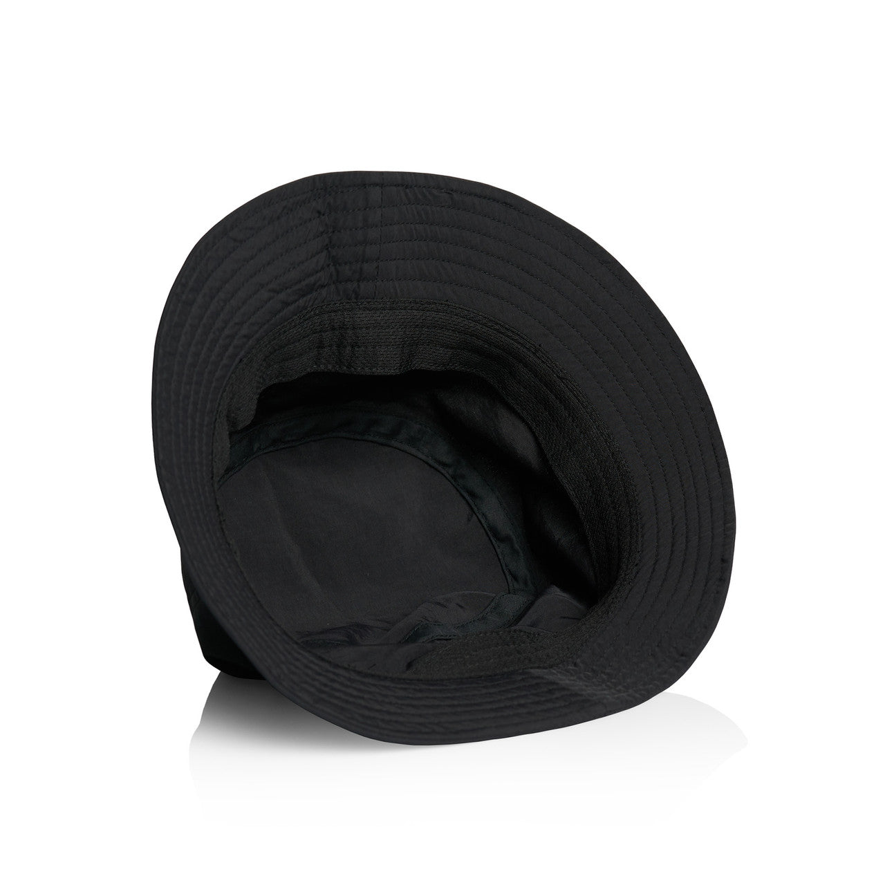 Nylon Bucket Hat – Cap - BLACK - BACK