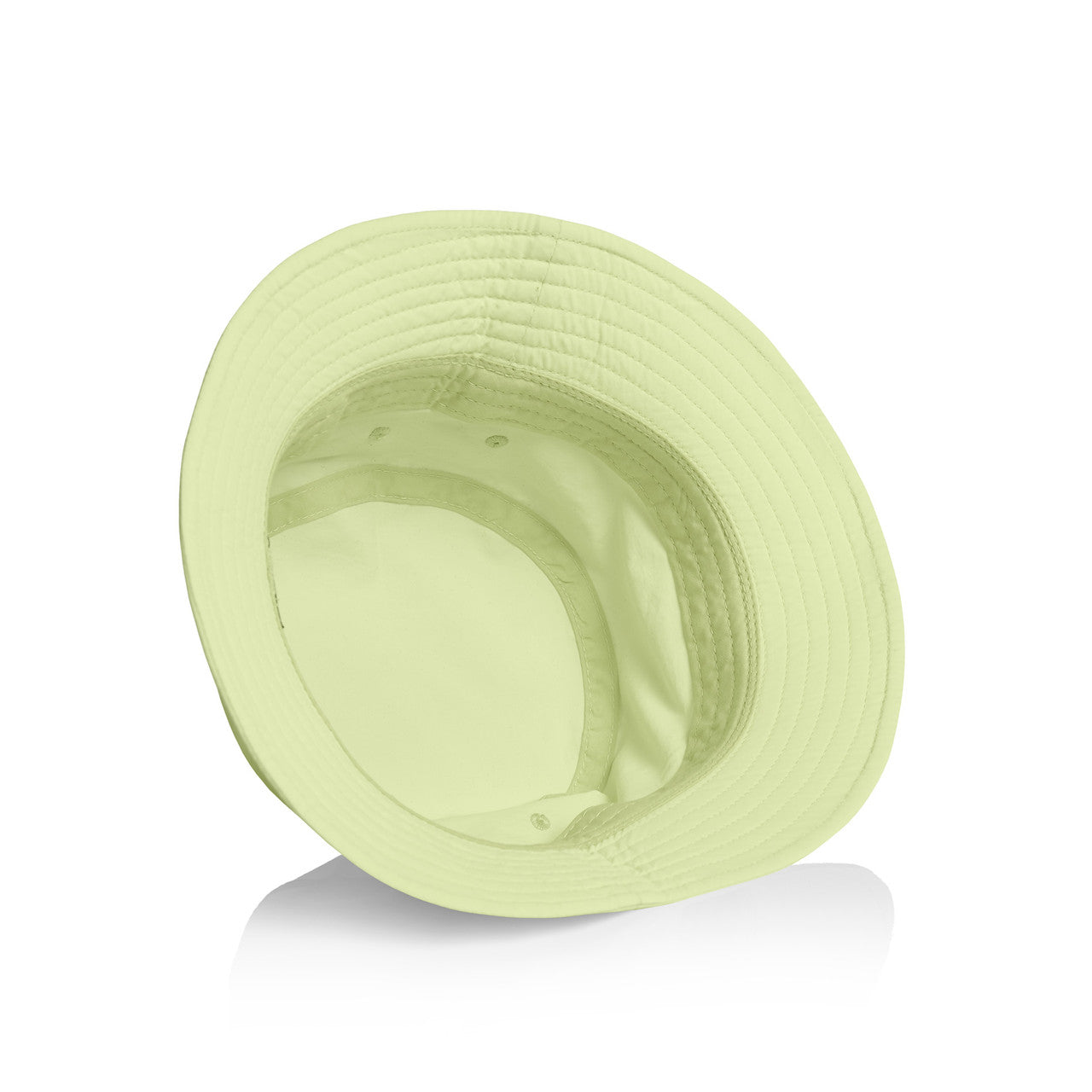 Nylon Bucket Hat – Cap - LIME - BACK