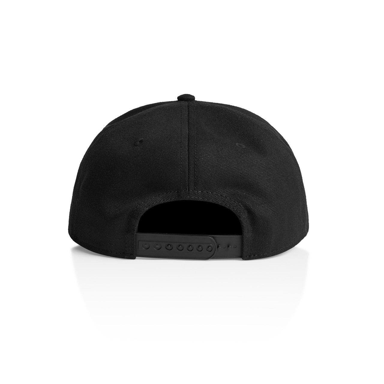 Stock Canvas Cap - BLACK - BACK