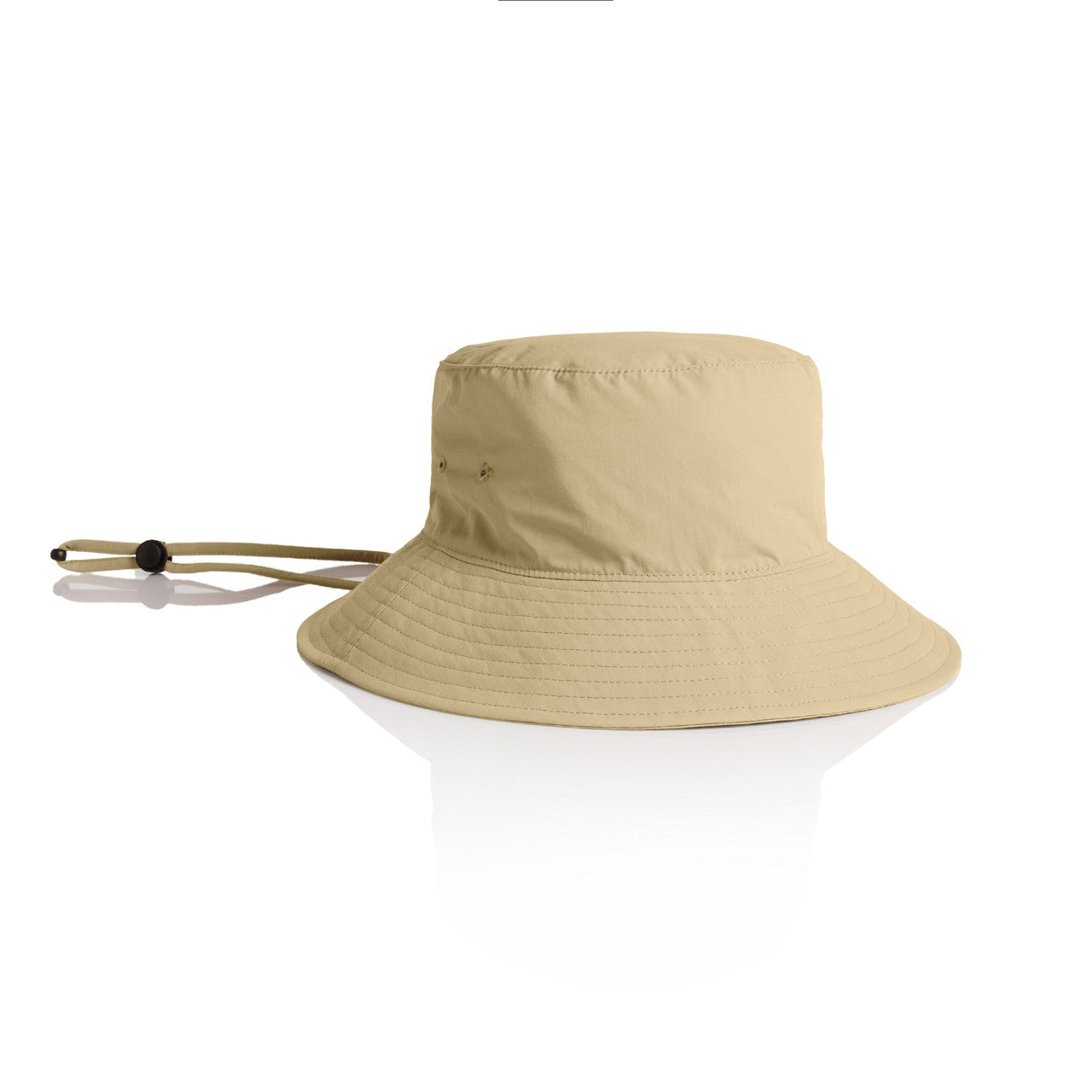 Nylon Wide Brim Bucket Hat – Cap - Khaki