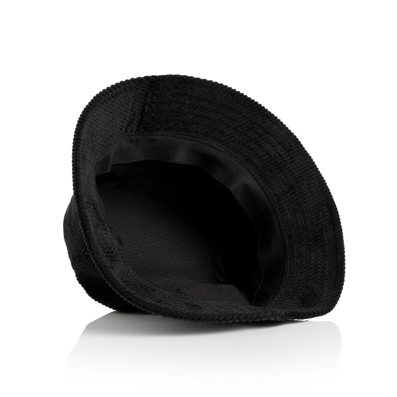 Cord Bucket Hat – Cap - BLACK - BACK