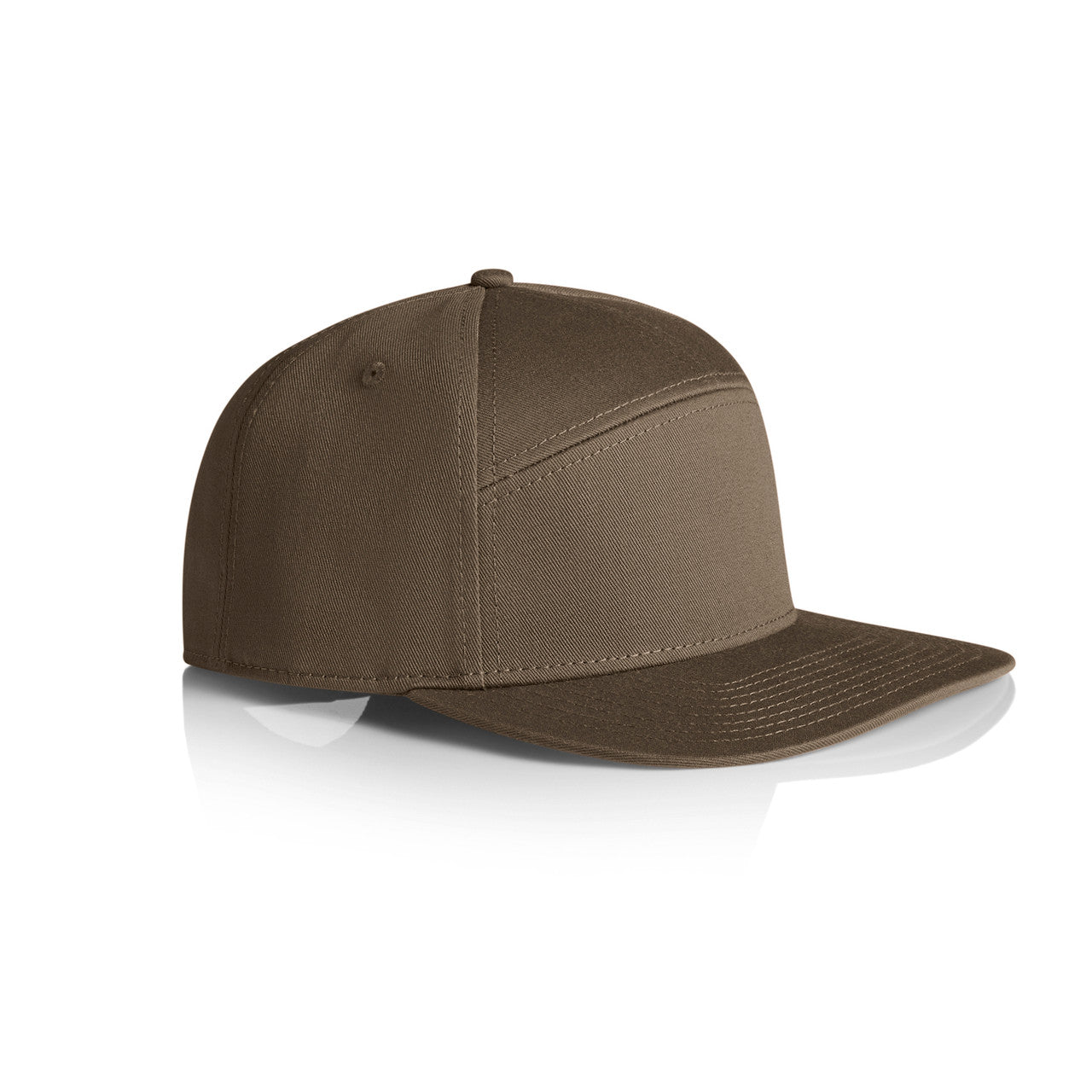Stock 7-panel Cap - WALNUT - SIDE
