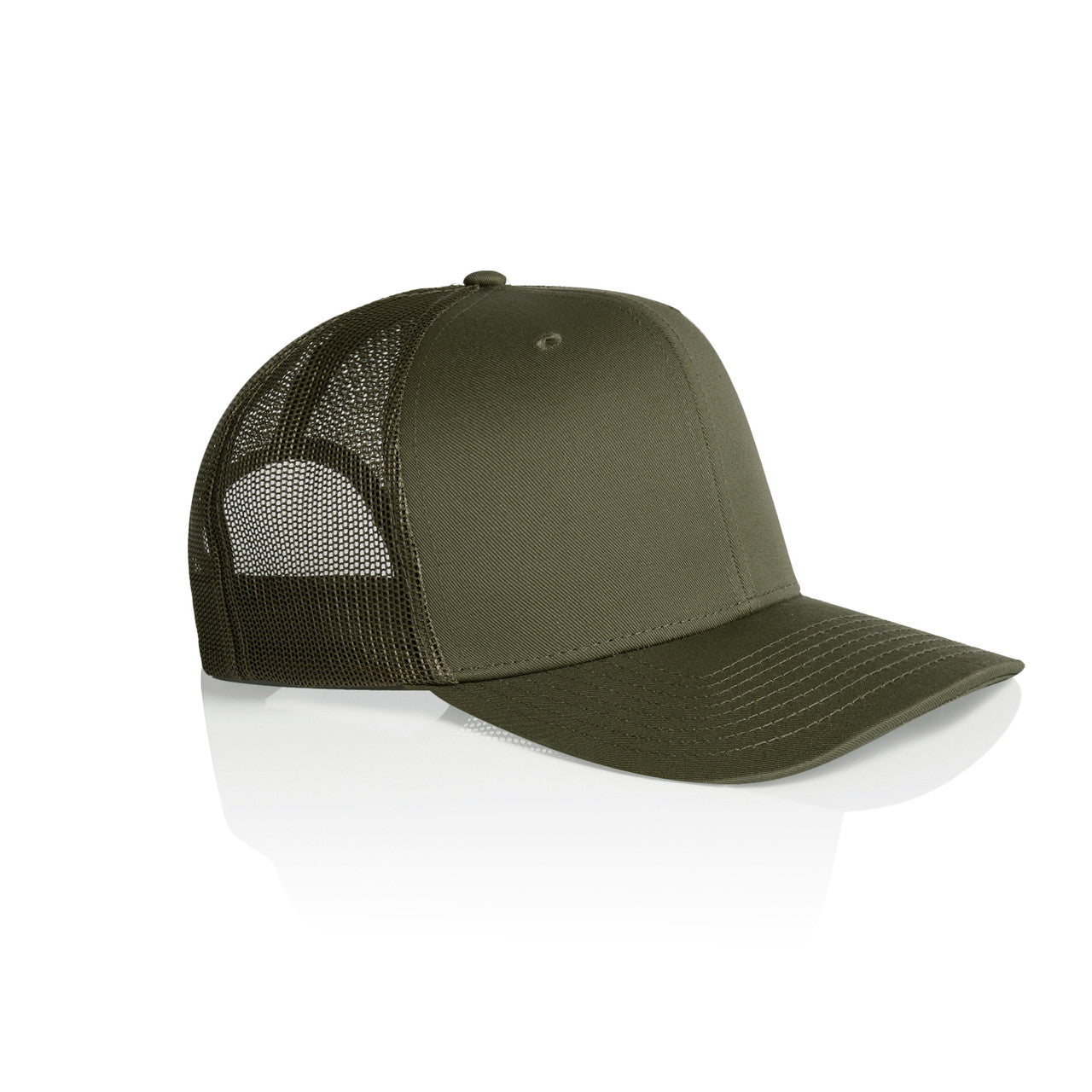 Mesh Trucker Cap - ARMY - SIDE
