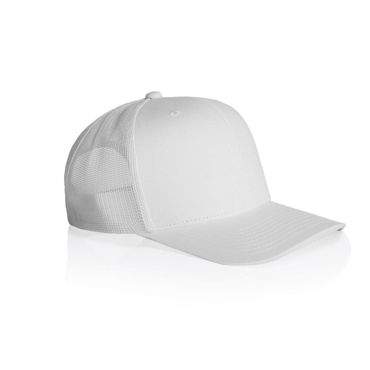 Mesh Trucker Cap - WHITE - SIDE