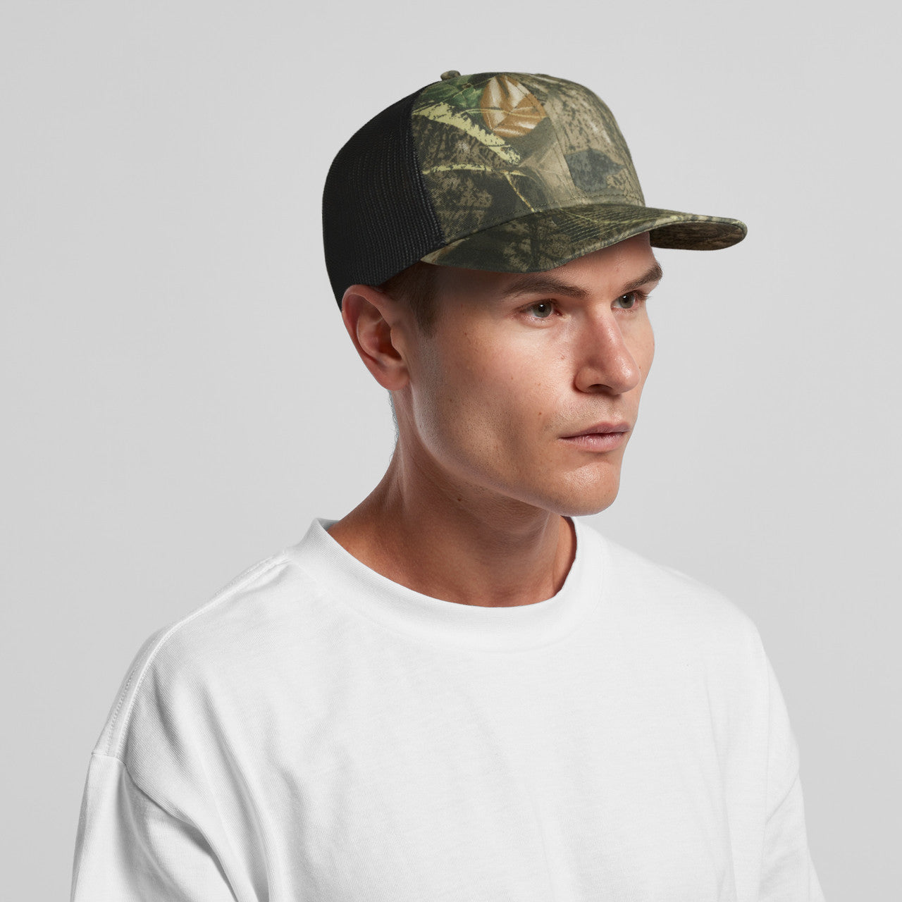 Mesh Contrast Camo Cap - MAIN