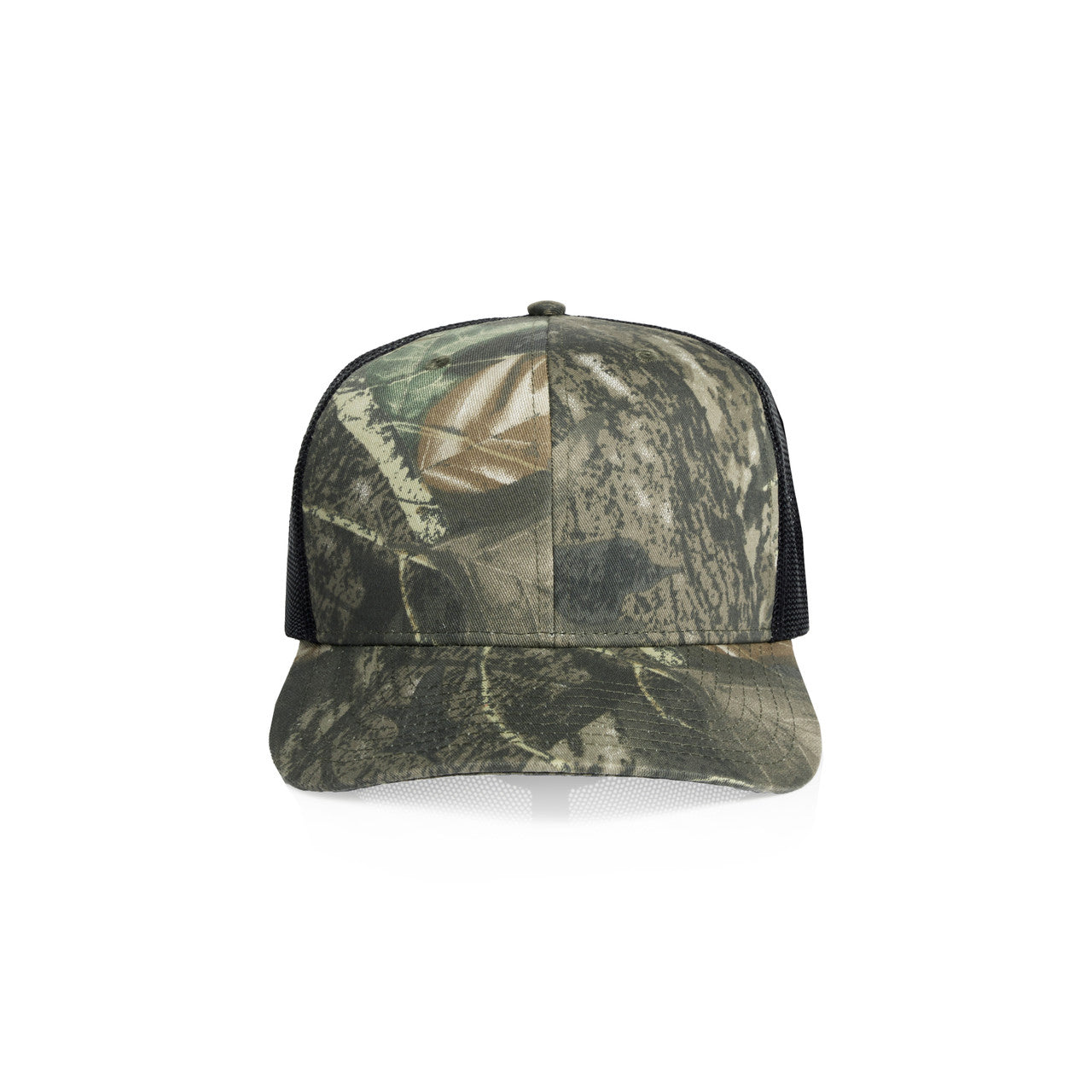 Mesh Contrast Camo Cap - Tree Camo/Black