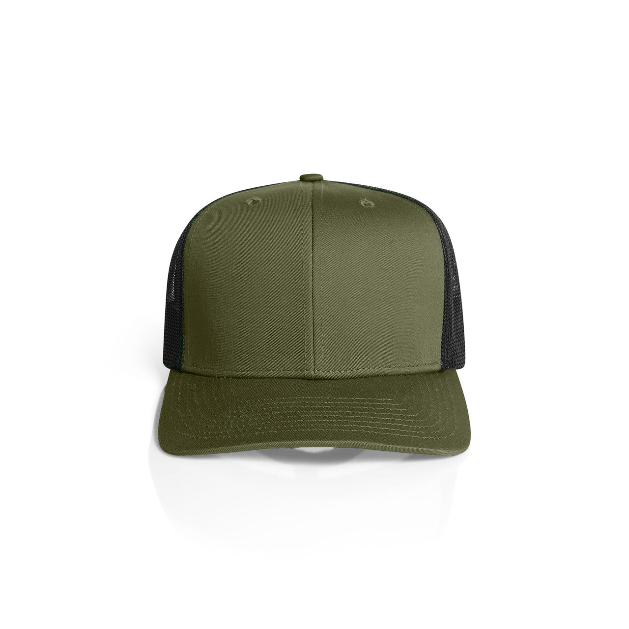 Mesh Contrast Trucker Cap - Army/Black