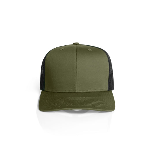 Mesh Contrast Trucker Cap - Army/Black