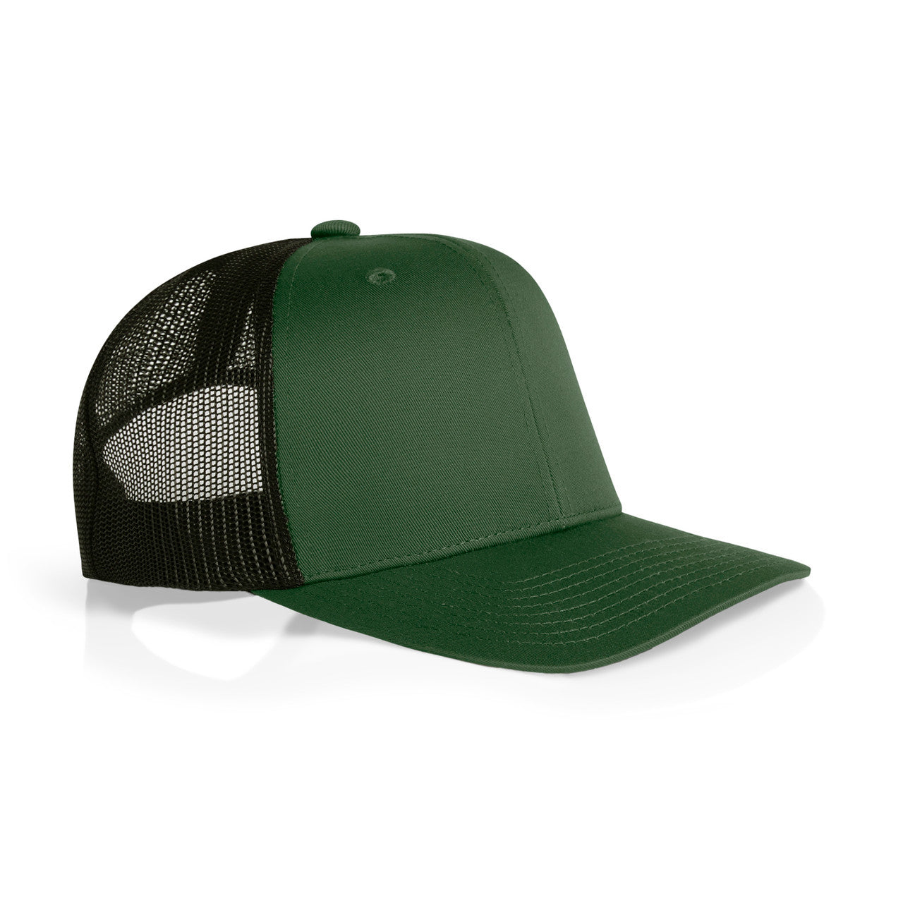 Mesh Contrast Trucker Cap - FOREST/BLACK - SIDE