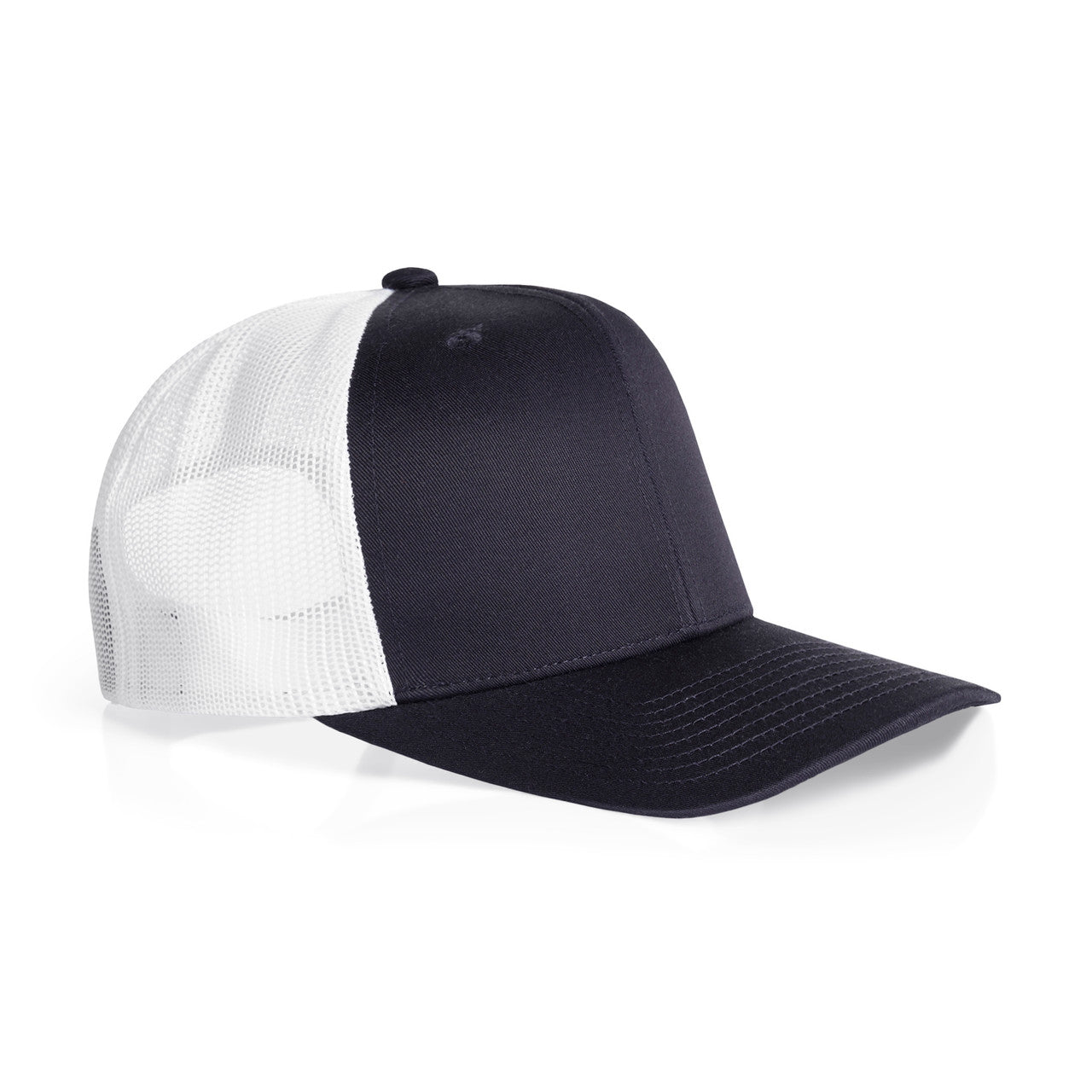 Mesh Contrast Trucker Cap - INK BLUE/WHITE - SIDE