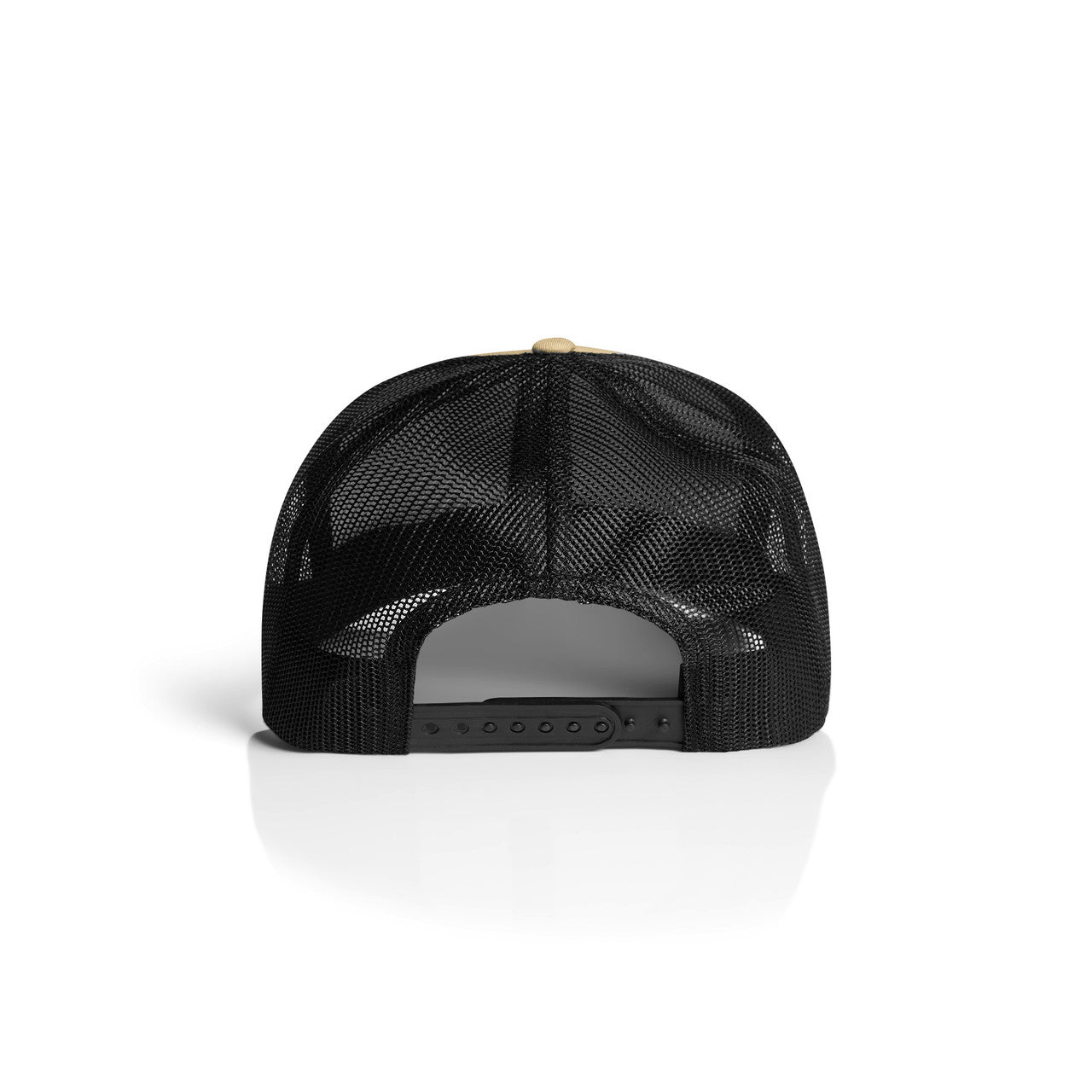 Mesh Contrast Trucker Cap - KHAKI/BLACK - BACK
