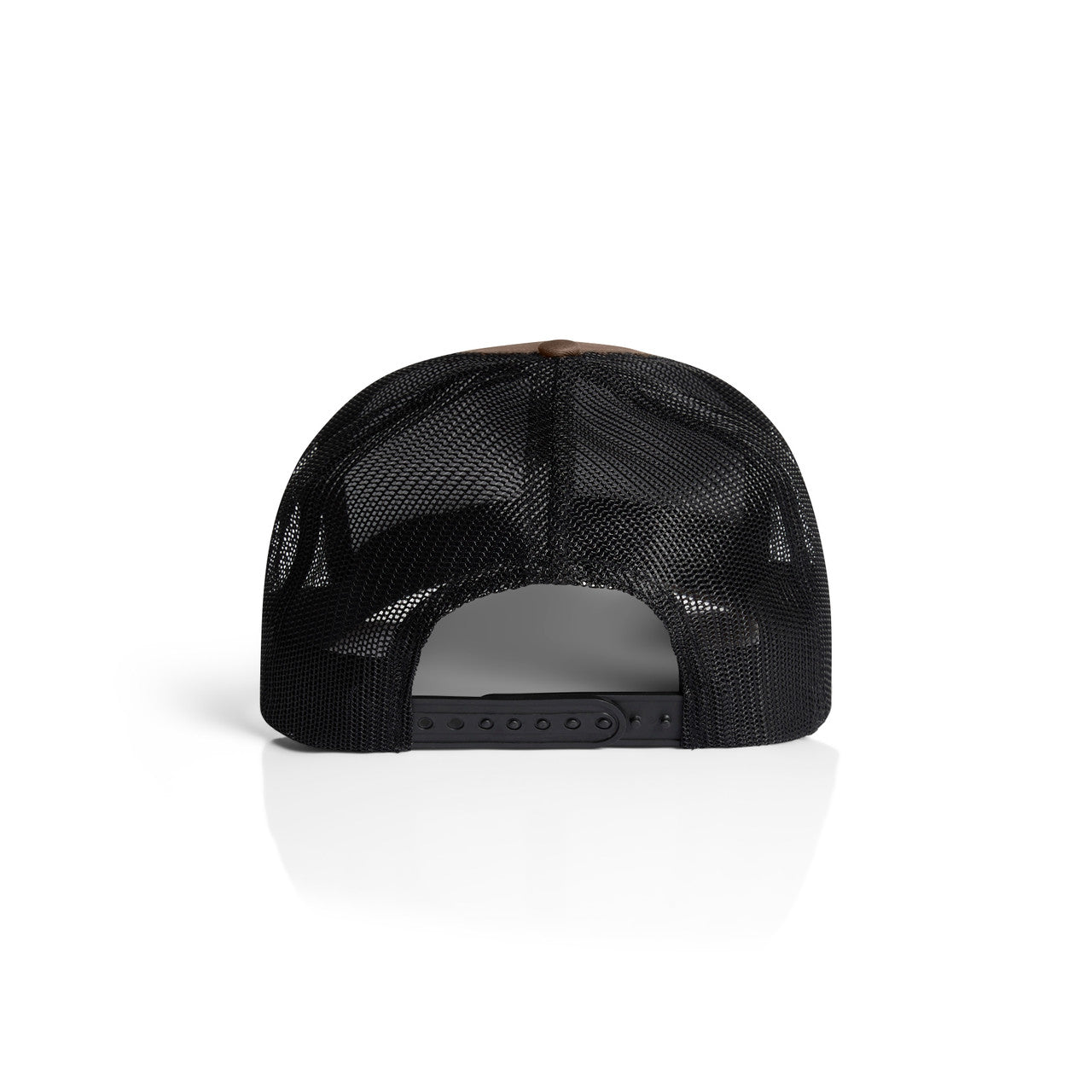 Mesh Contrast Trucker Cap - WALNUT/BLACK - BACK