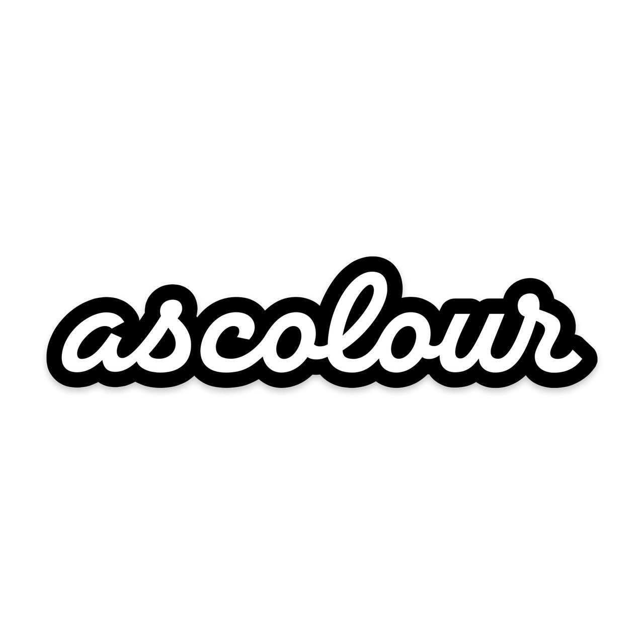 Script Sticker - Black
