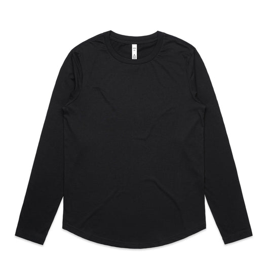 Wo's Maple Curve L/S Tee – Long Sleeve Tee - Black