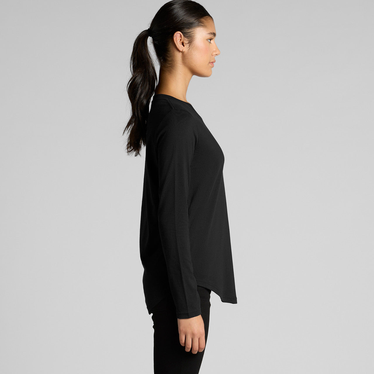 Wo's Maple Curve L/S Tee – Long Sleeve Tee - SIDE