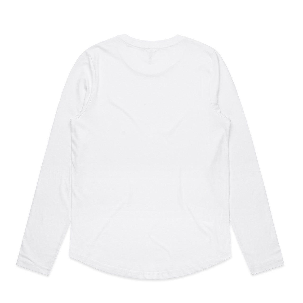Wo's Maple Curve L/S Tee – Long Sleeve Tee - WHITE - BACK