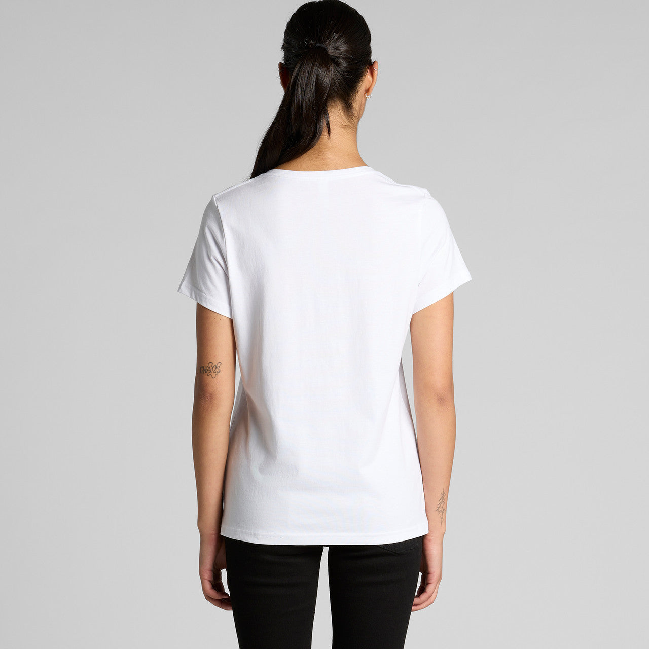 Wo's Maple V Neck Tee – T-Shirt - BACK