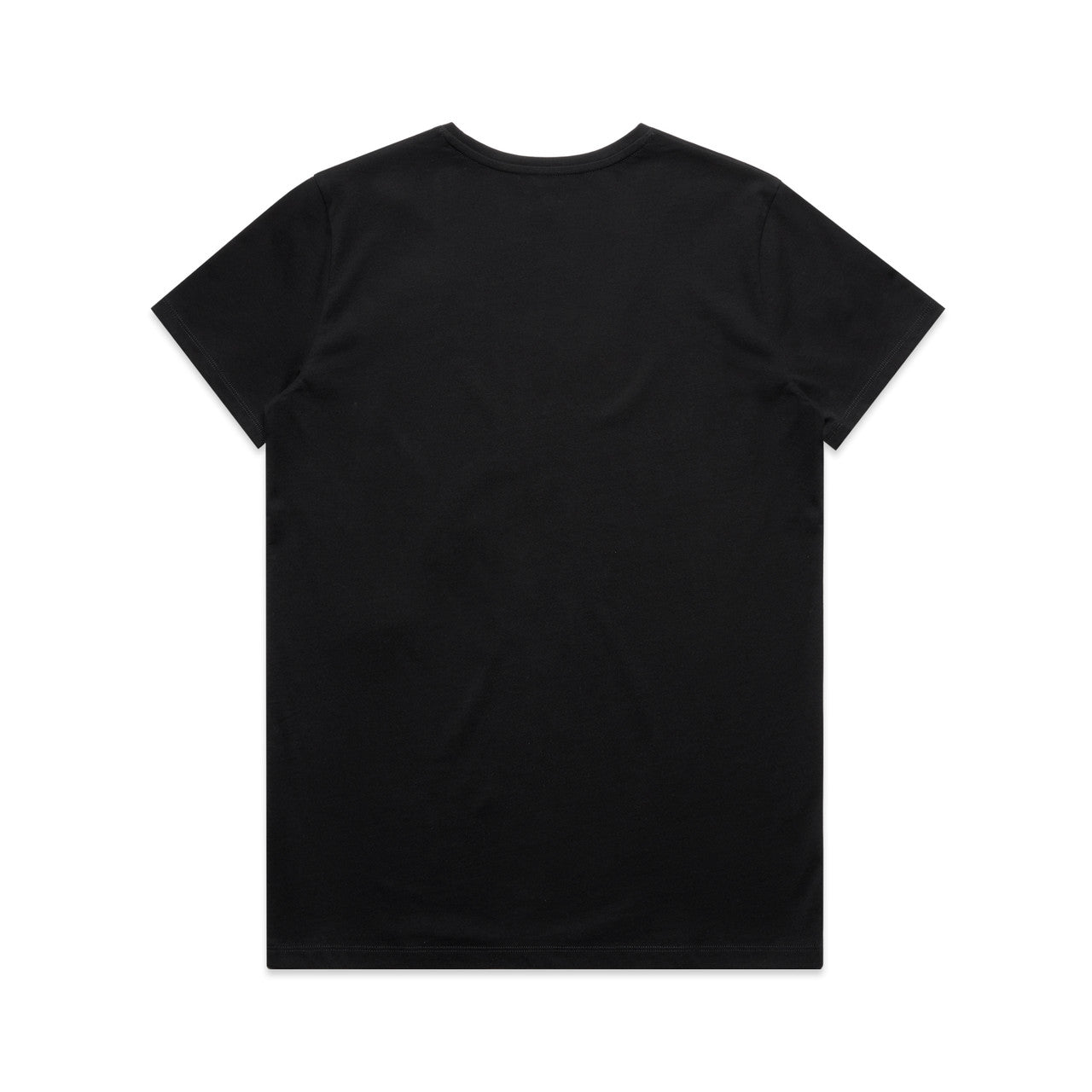 Wo's Maple V Neck Tee – T-Shirt - BLACK - BACK