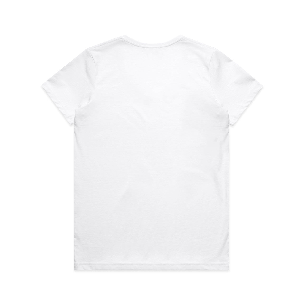 Wo's Maple V Neck Tee – T-Shirt - WHITE - BACK
