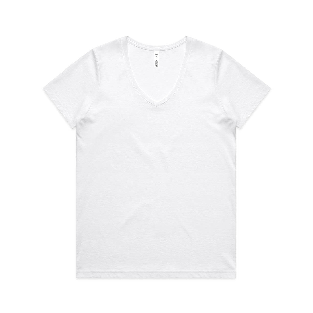Wo's Maple V Neck Tee – T-Shirt - White