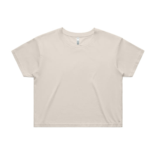 Wo's Crop Tee – T-Shirt - Bone
