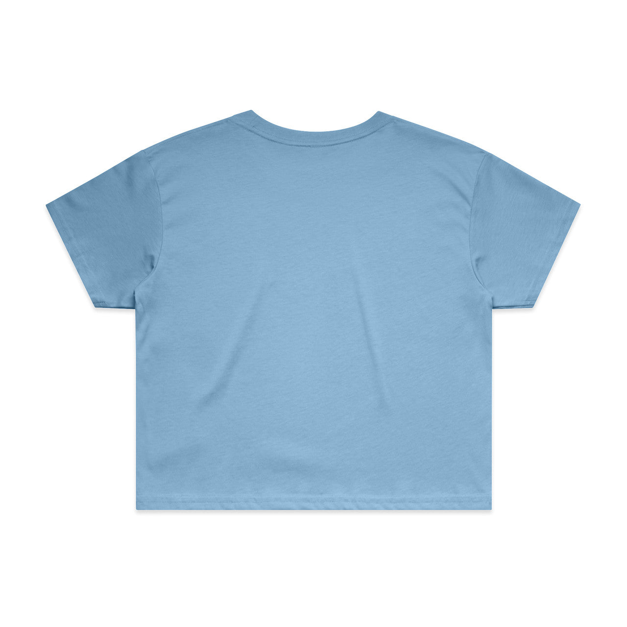 Wo's Crop Tee – T-Shirt - CAROLINA BLUE - BACK